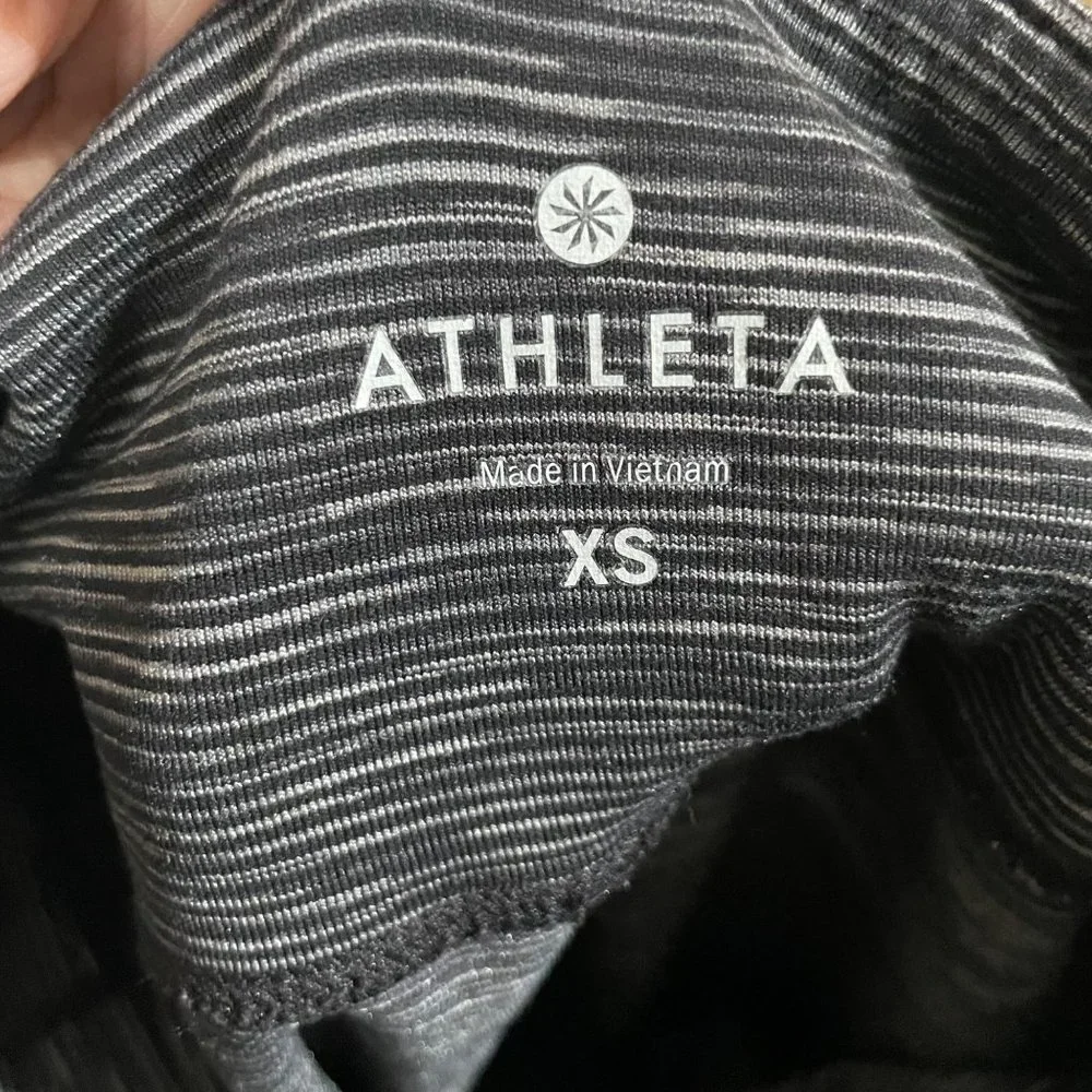Athleta Energy Chaturanga Black Space Dye Cropped Legging Pant XS - Picture 11 of 12